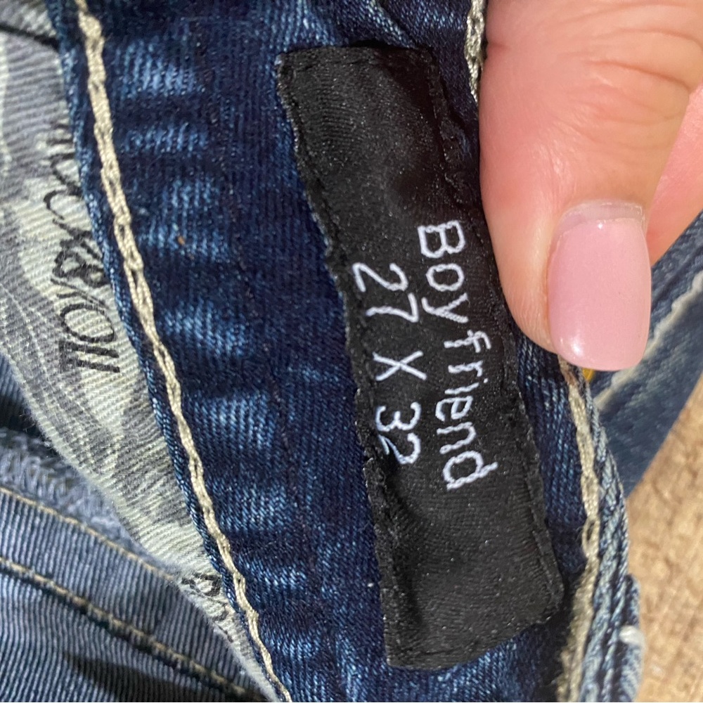 Rock & Roll Cowgirl Boyfriend Bootcut Jeans Size 27 Long - Picture 5 of 5